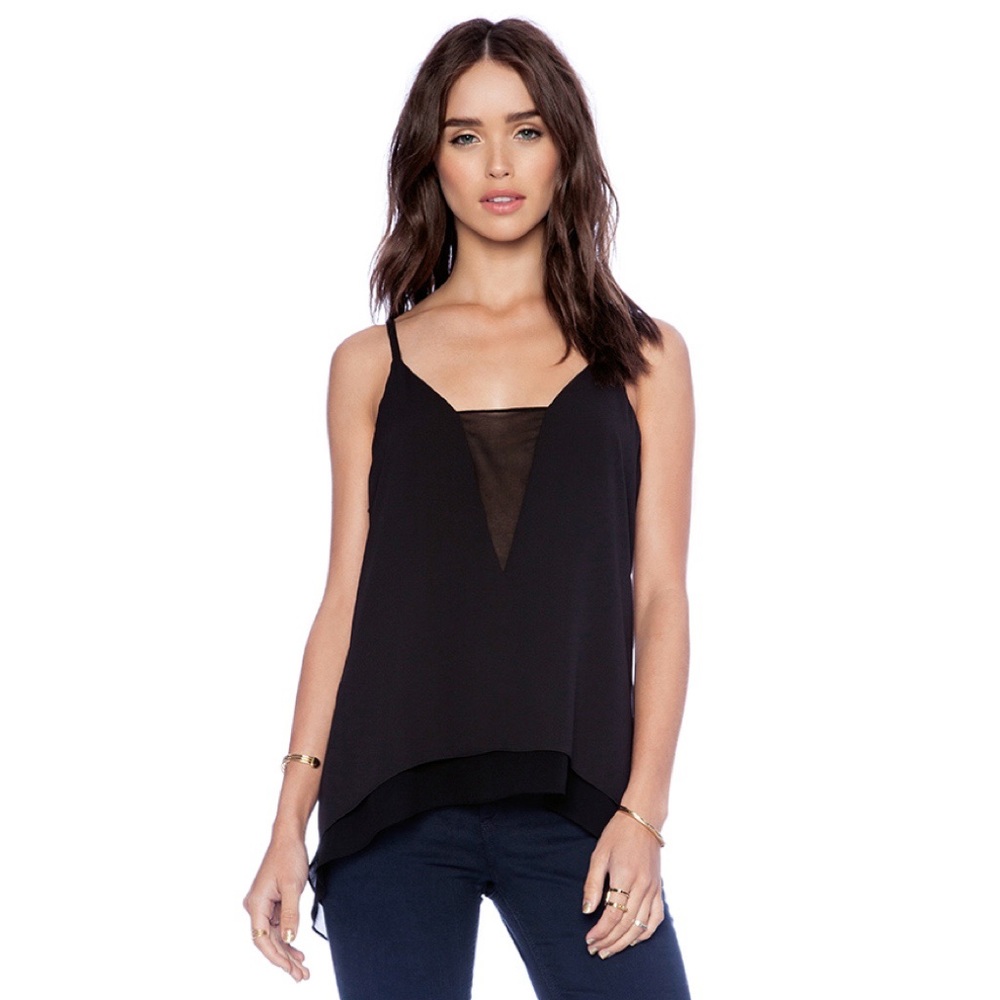 BCBGMAXAZRIA Lyssa Top in Black
